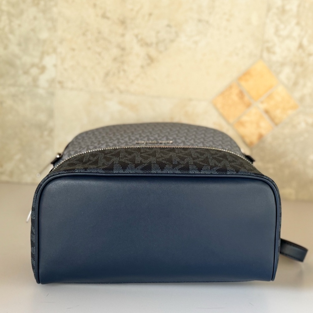 Michael Kors Rhea MD Backpack MK Color-Block Admiral Navy Multi - Picture 8 of 15